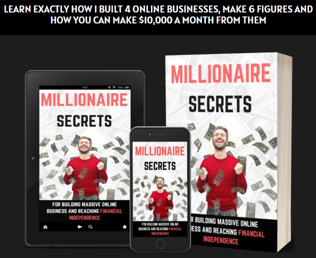 MILLIONAIRE SECRETS (The best GUIDE on how to make money online),dinalex review.1